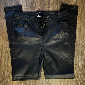 Black Pleather Pants, Apperloth Faux Leather Pants